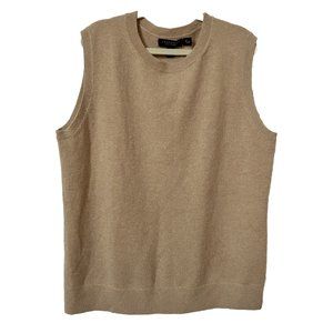 Tan Sleeveless Sweater